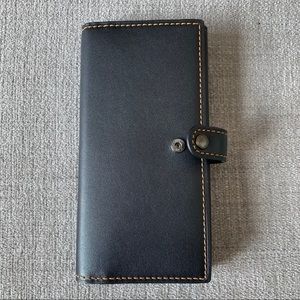 Coach 1941 Leather Slim Long Trifold Wallet